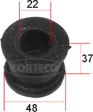 Corteco 80001169 - Bearing Bush, stabiliser parts5.com