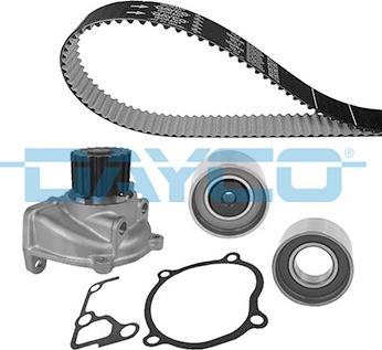 Dayco KTBWP5370 - Set pompa apa + curea dintata www.parts5.com