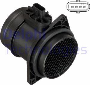 Delphi AF10418-12B1 - Przepływomierz masowy powietrza www.parts5.com