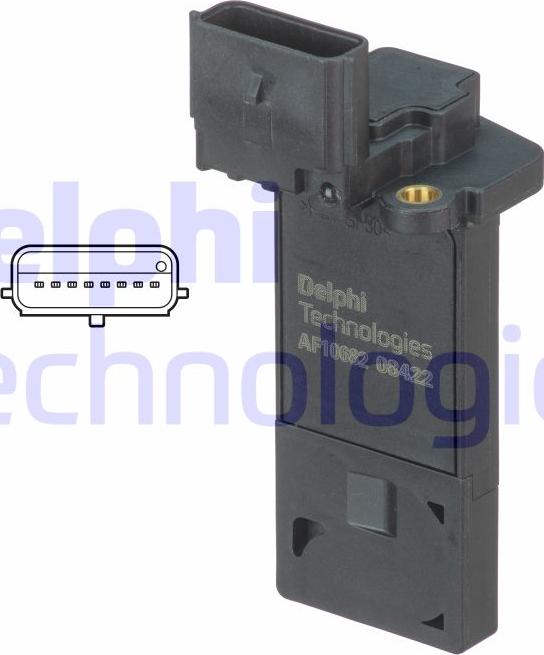 Delphi AF10682-12B1 - Air Mass Sensor www.parts5.com