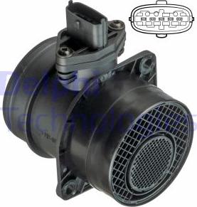 Delphi AF10364-12B1 - Medidor de la masa de aire www.parts5.com