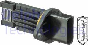 Delphi AF10366-12B1 - Датчик потока, массы воздуха www.parts5.com