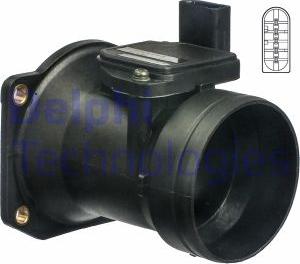 Delphi AF10299-12B1 - Medidor de la masa de aire www.parts5.com