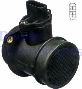 Delphi AF10261-12B1 - Μετρητής μάζας αέρα www.parts5.com