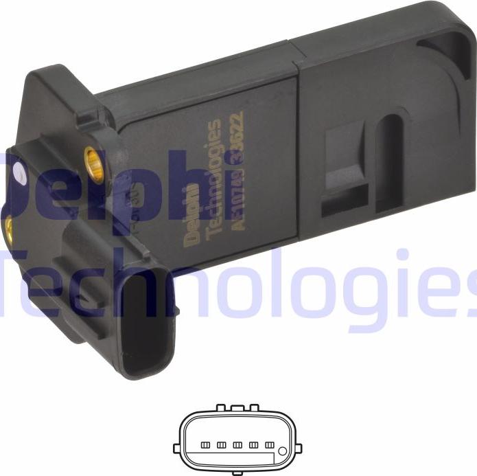 Delphi AF10749-12B1 - Senzor debit aer www.parts5.com