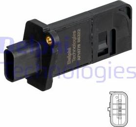 Delphi AF10779-12B1 - Senzor debit aer www.parts5.com