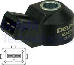 Delphi AS10196 - Capteur de cognement www.parts5.com