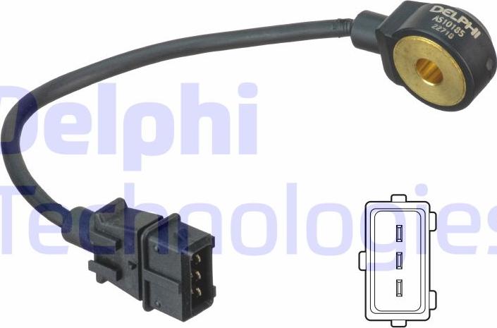 Delphi AS10185 - Kopogásérzékelő www.parts5.com