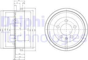 Delphi BF463 - Tambor de freno www.parts5.com