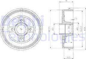 Delphi BF427 - Тормозной барабан www.parts5.com