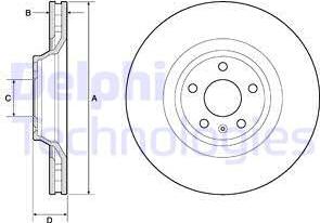 Delphi BG9955 - Disc frana www.parts5.com