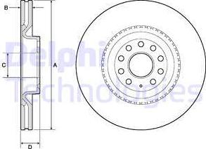 Delphi BG9952 - Disc frana www.parts5.com