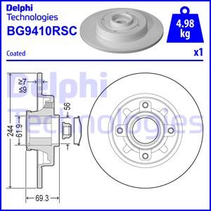 Delphi BG9410RSC - Disc frana www.parts5.com