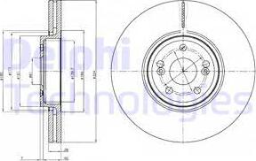 Delphi BG9687 - Тормозной диск www.parts5.com