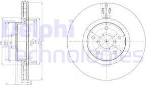 Delphi BG9055 - Тормозной диск www.parts5.com