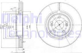 Delphi BG9016 - Disque de frein www.parts5.com