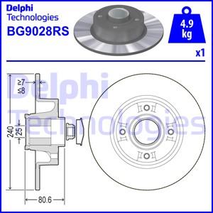 Delphi BG9028RS - Brake Disc www.parts5.com