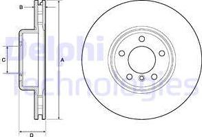 Delphi BG9157C - Brake Disc parts5.com