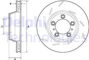 Delphi BG9164C - Brake Disc www.parts5.com