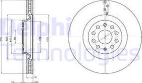 Delphi BG9109C - Brake Disc www.parts5.com