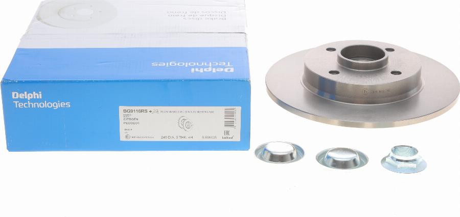 Delphi BG9116RS - Brake Disc www.parts5.com