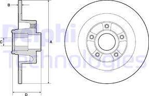 Delphi BG9135RS - Kočioni disk www.parts5.com