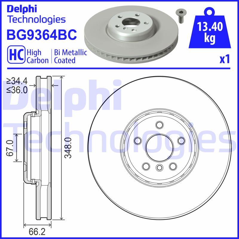 Delphi BG9364BC - Brake Disc www.parts5.com