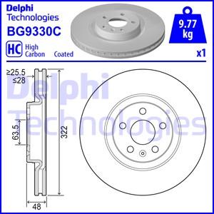 Delphi BG9330C - Disc frana www.parts5.com