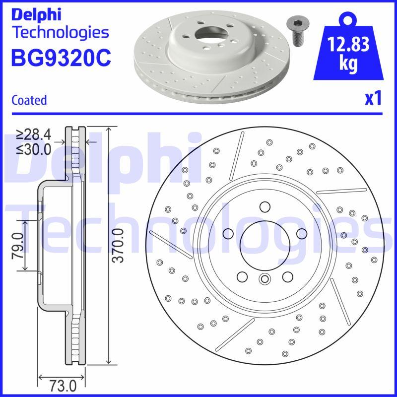 Delphi BG9320C - Brake Disc parts5.com