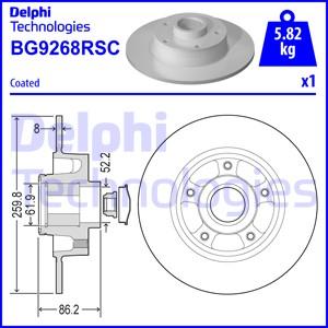 Delphi BG9268RSC - Brake Disc www.parts5.com