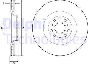 Delphi BG9202C - Спирачен диск www.parts5.com