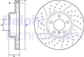 Delphi BG9234C - Brake Disc parts5.com