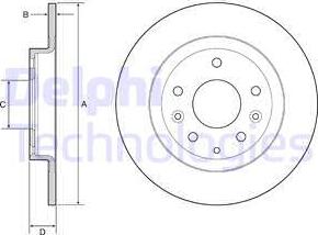 Delphi BG4959C - Zavorni kolut www.parts5.com