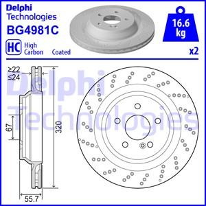 Delphi BG4981C - Δισκόπλακα www.parts5.com