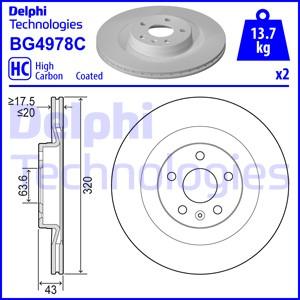 Delphi BG4978C - Тормозной диск www.parts5.com