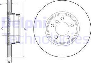 Delphi BG4458C - Disc frana www.parts5.com