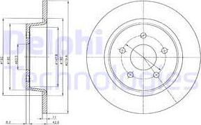 Delphi BG4533C - Brake Disc parts5.com