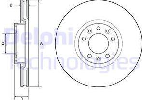 Delphi BG4696C - Disc frana www.parts5.com