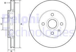 Delphi BG4647C - Fren diski www.parts5.com