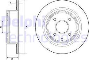 Delphi BG4666C - Disc frana www.parts5.com