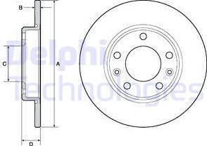 Delphi BG4670C - Brake Disc www.parts5.com