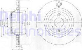 Delphi BG4090 - Bremsscheibe www.parts5.com