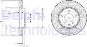 Delphi BG4092C - Disc frana www.parts5.com