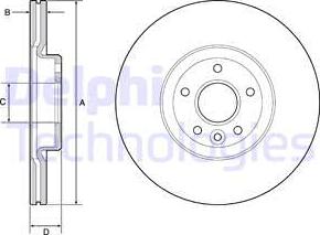 Delphi BG4056C - Disc frana www.parts5.com