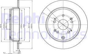 Delphi BG4064C - Kočni disk www.parts5.com