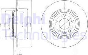 Delphi BG4081C - Disco de freno www.parts5.com