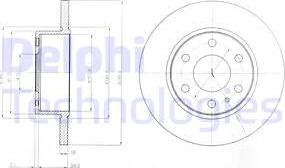 Delphi BG4164 - Zavorni kolut www.parts5.com