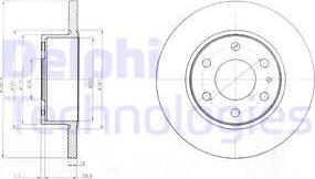 Delphi BG4165 - Zavorni kolut www.parts5.com