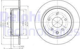 Delphi BG4108C - Brake Disc parts5.com