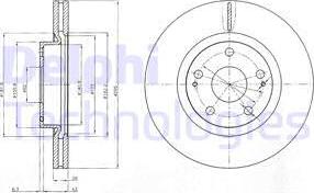 Delphi BG4113 - Disc frana www.parts5.com